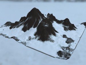 snow mountain 3D 모델