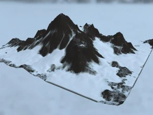snow mountain 3D Model