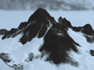 snow mountain 3D Model