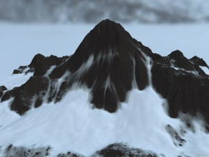 snow mountain 3D 모델