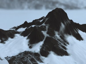 snow mountain 3D 모델