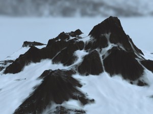 snow mountain 3D 모델