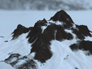snow mountain 3D 모델