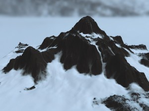 snow mountain 3D 모델