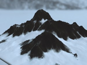 snow mountain 3D 모델