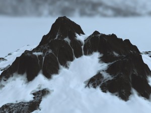 snow mountain 3D 모델