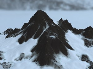 snow mountain 3D 모델