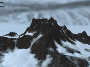 snow mountain Model 3D