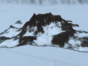 snow mountain 3D Model