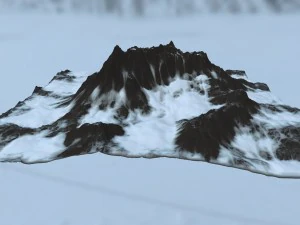 snow mountain 3D Model