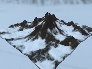 snow mountain 3D Model