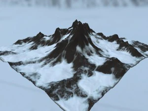 snow mountain 3D Model