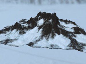 snow mountain 3D Model