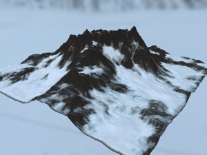 snow mountain 3D Model