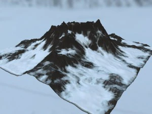 snow mountain 3D Model