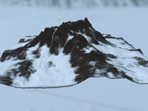snow mountain 3D Model