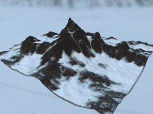 snow mountain 3D Model