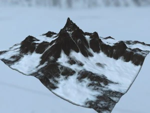 snow mountain 3D Model