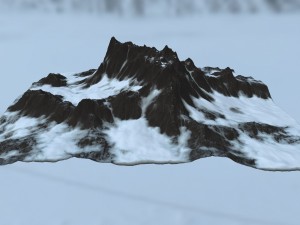 snow mountain 3D Model