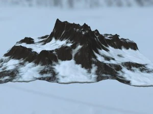 snow mountain 3D Model