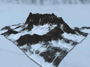 snow mountain 3D Model