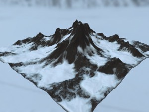 snow mountain 3D Model