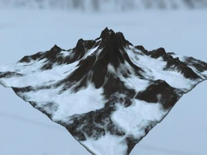 snow mountain 3D Model