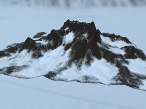 snow mountain 3D Model