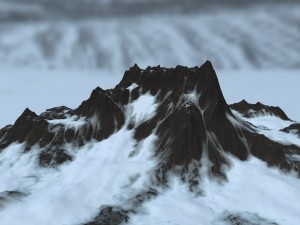snow mountain 3D Model