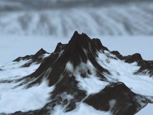 snow mountain 3D Model
