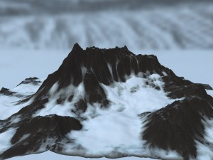 snow mountain 3D Model