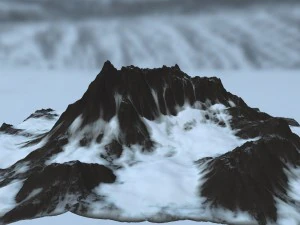 snow mountain 3D Model