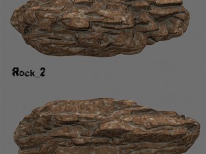 desert rocks set 3D Model