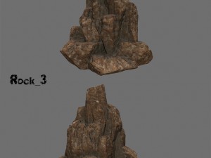 desert rocks set 3D Model