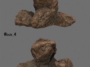 desert rocks set 3D Model