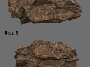 desert rocks set 3D Model