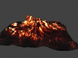 volcano Model 3D