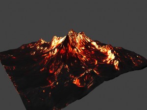 volcano Model 3D