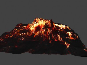 volcano Model 3D