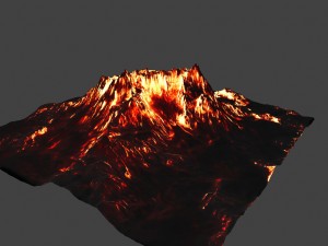 volcano Model 3D