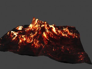 volcano Model 3D