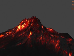 volcano 3D मॉडल