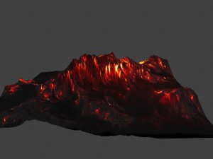 volcano 3D 模型