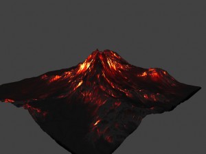 volcano 3D 模型