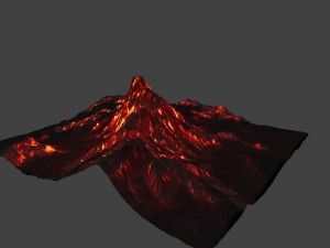 volcano 3D 模型