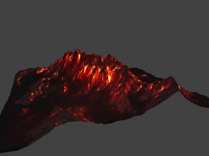 volcano 3D 模型