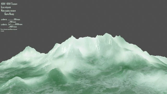 iceberg 3D Model .c4d .max .obj .3ds .fbx .stl .blend 
