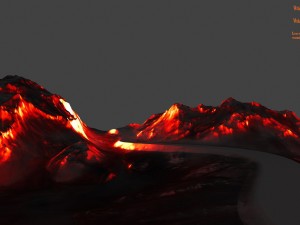 volcano Model 3D
