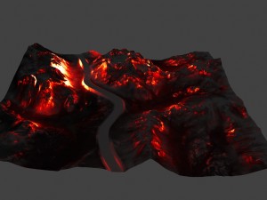 volcano Model 3D