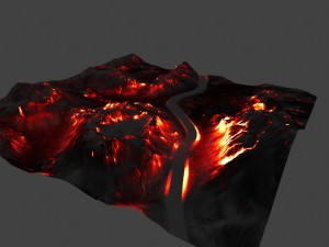 volcano Model 3D